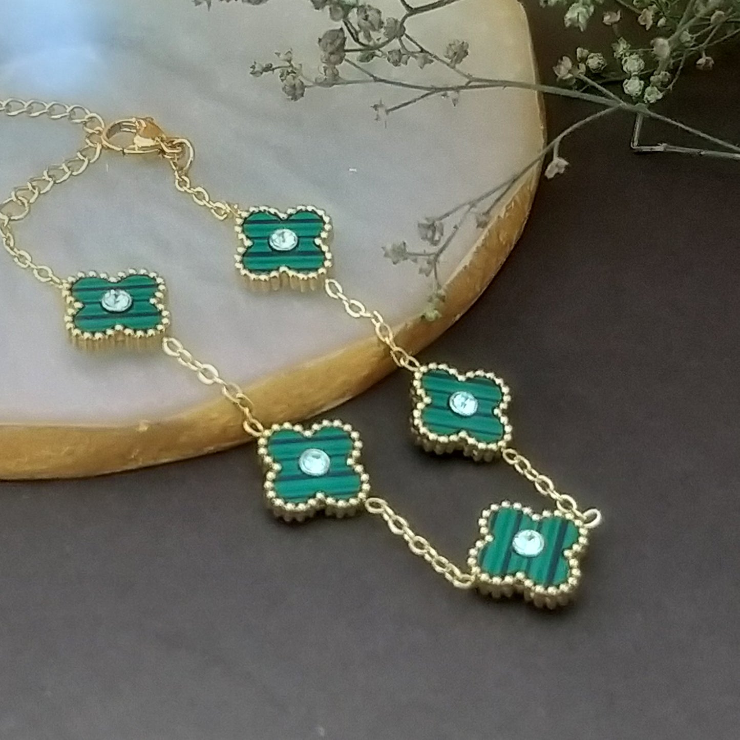 Floral Quad ~ Green