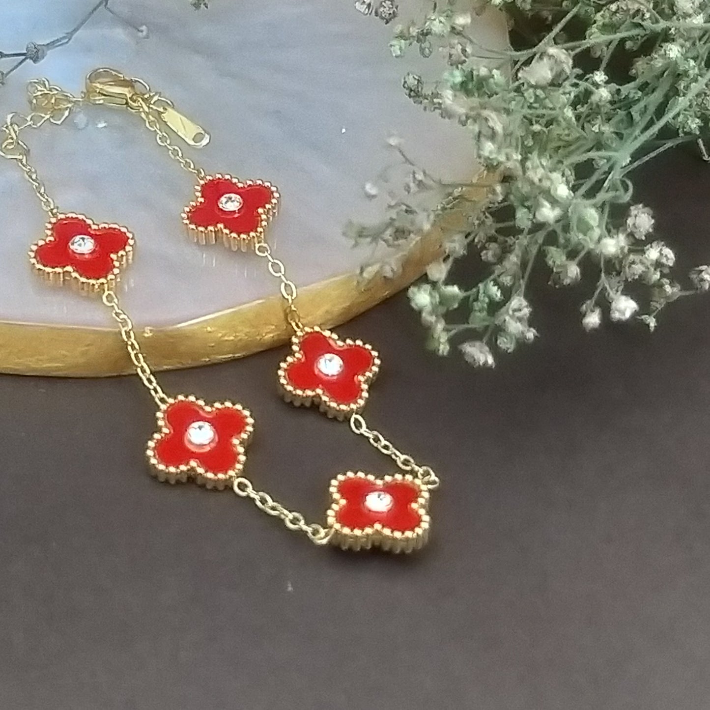 Floral Quad ~Red
