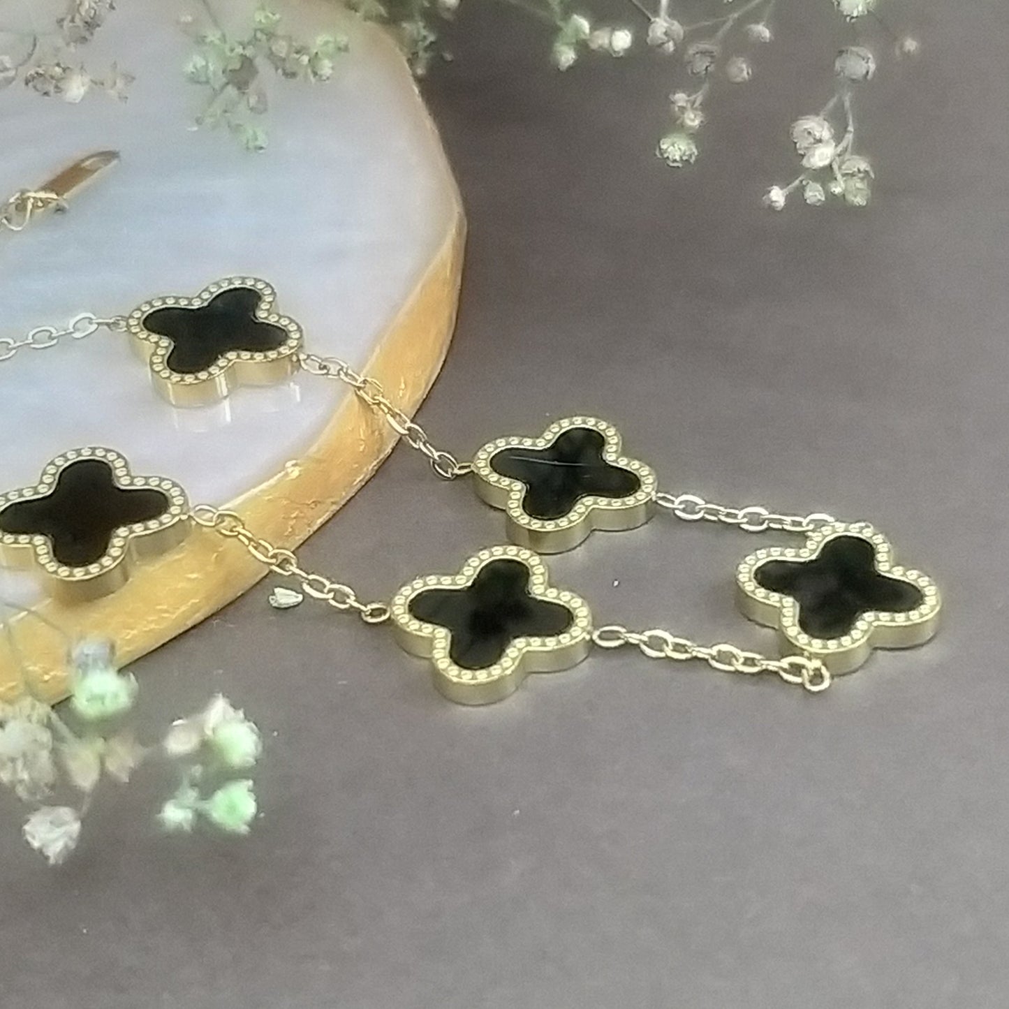 Floral Quad ~Black