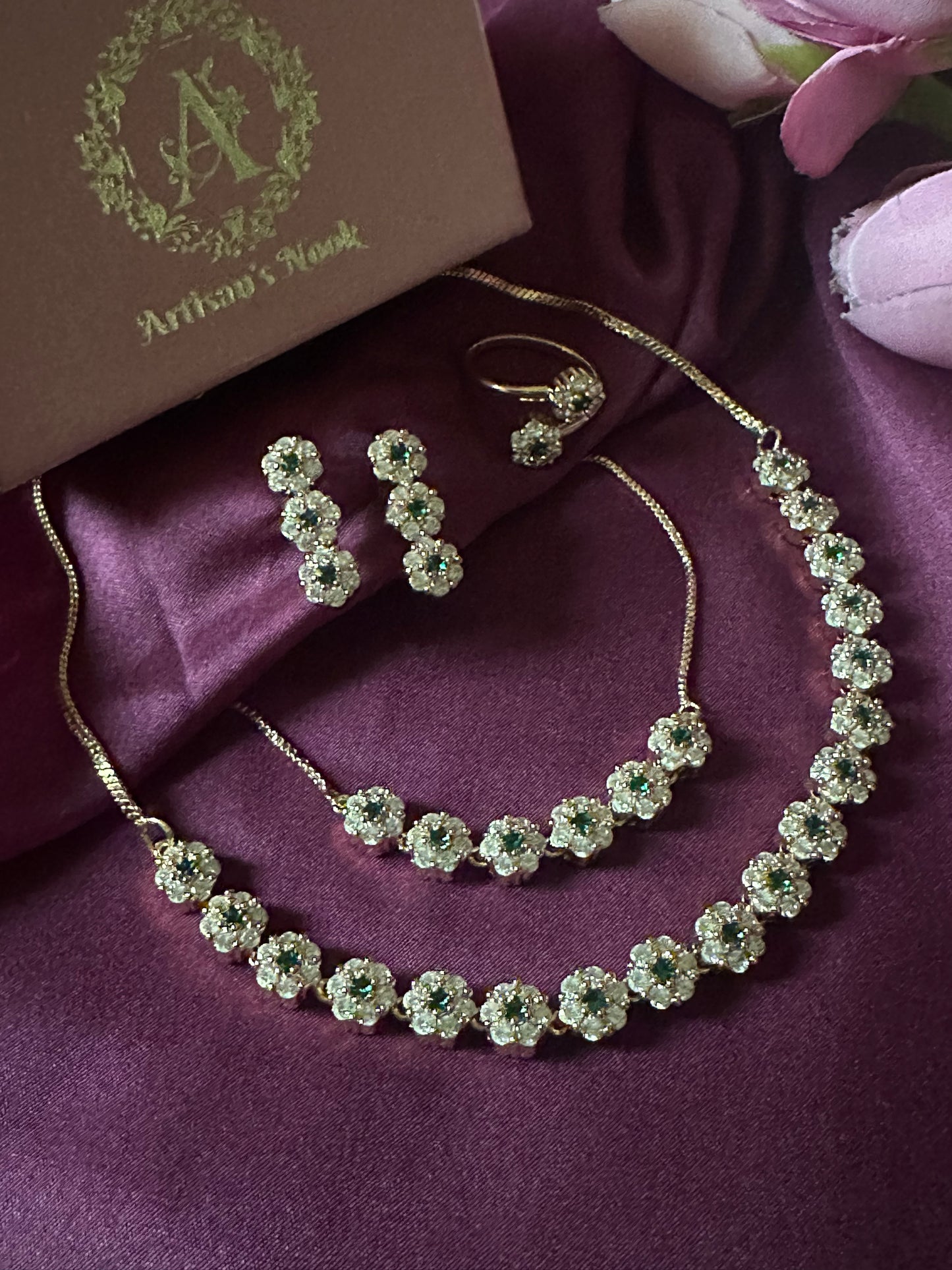 Floral Cascade ~ Green