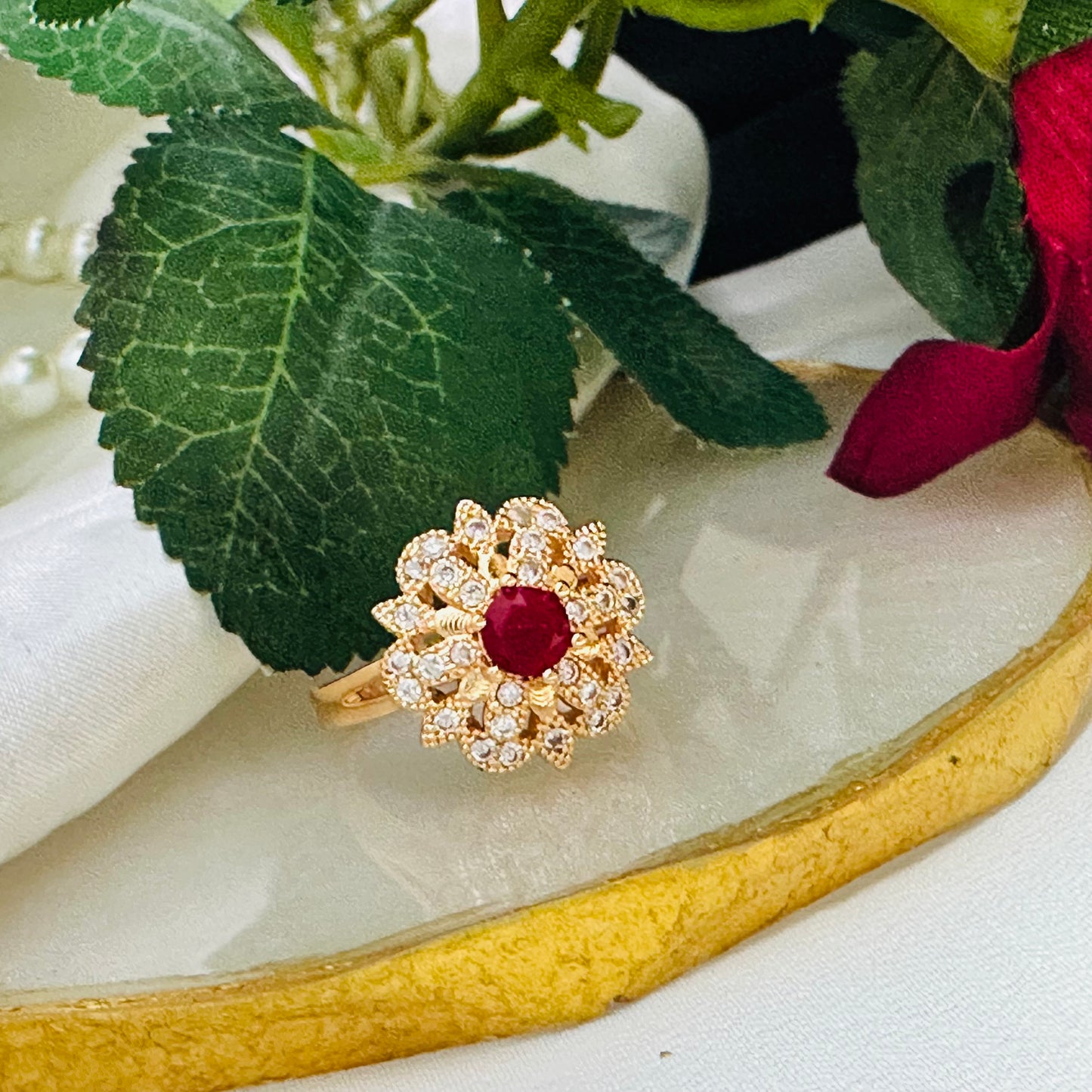 Zinnia Glow ~ Red