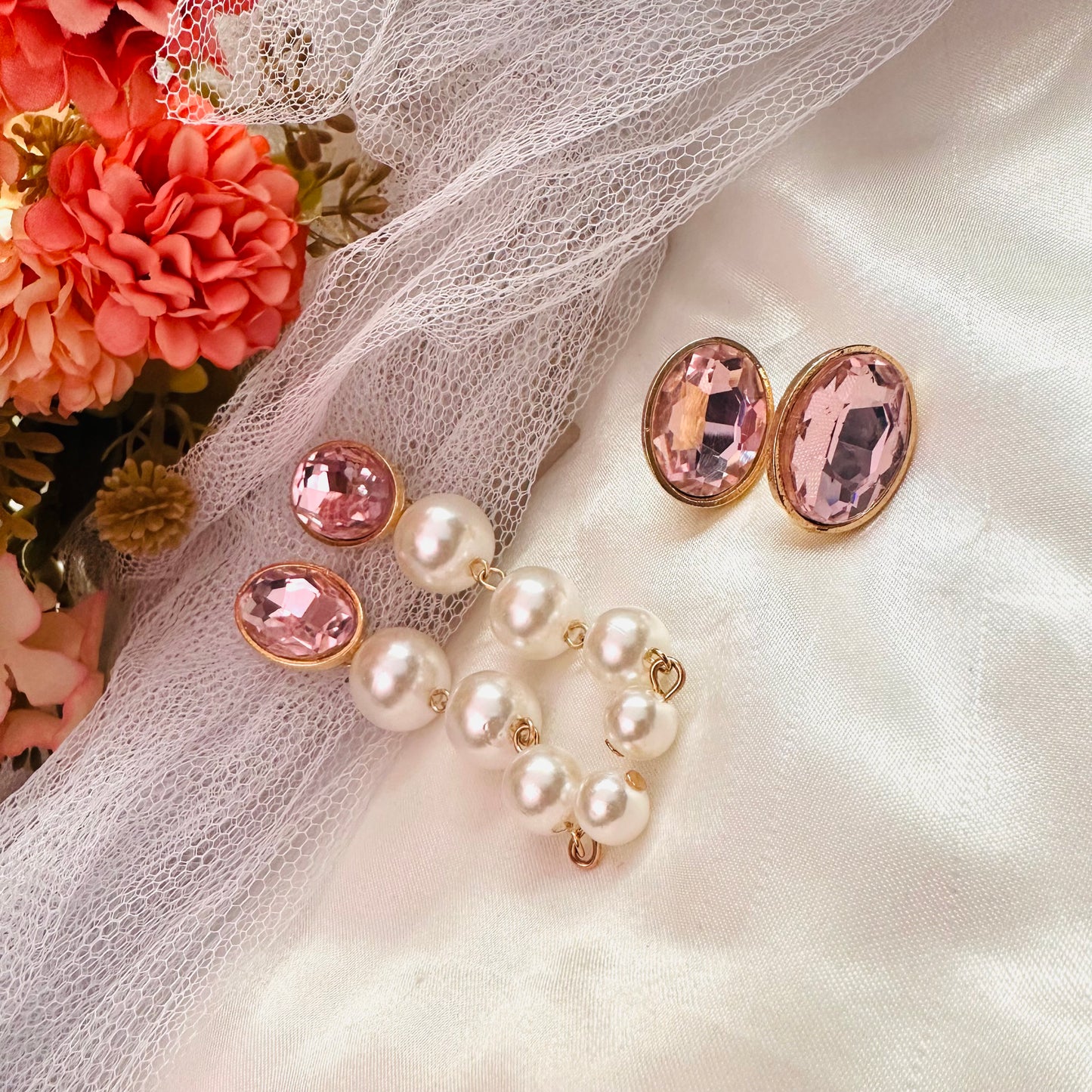 Switch & Shine Earrings ~ Pink