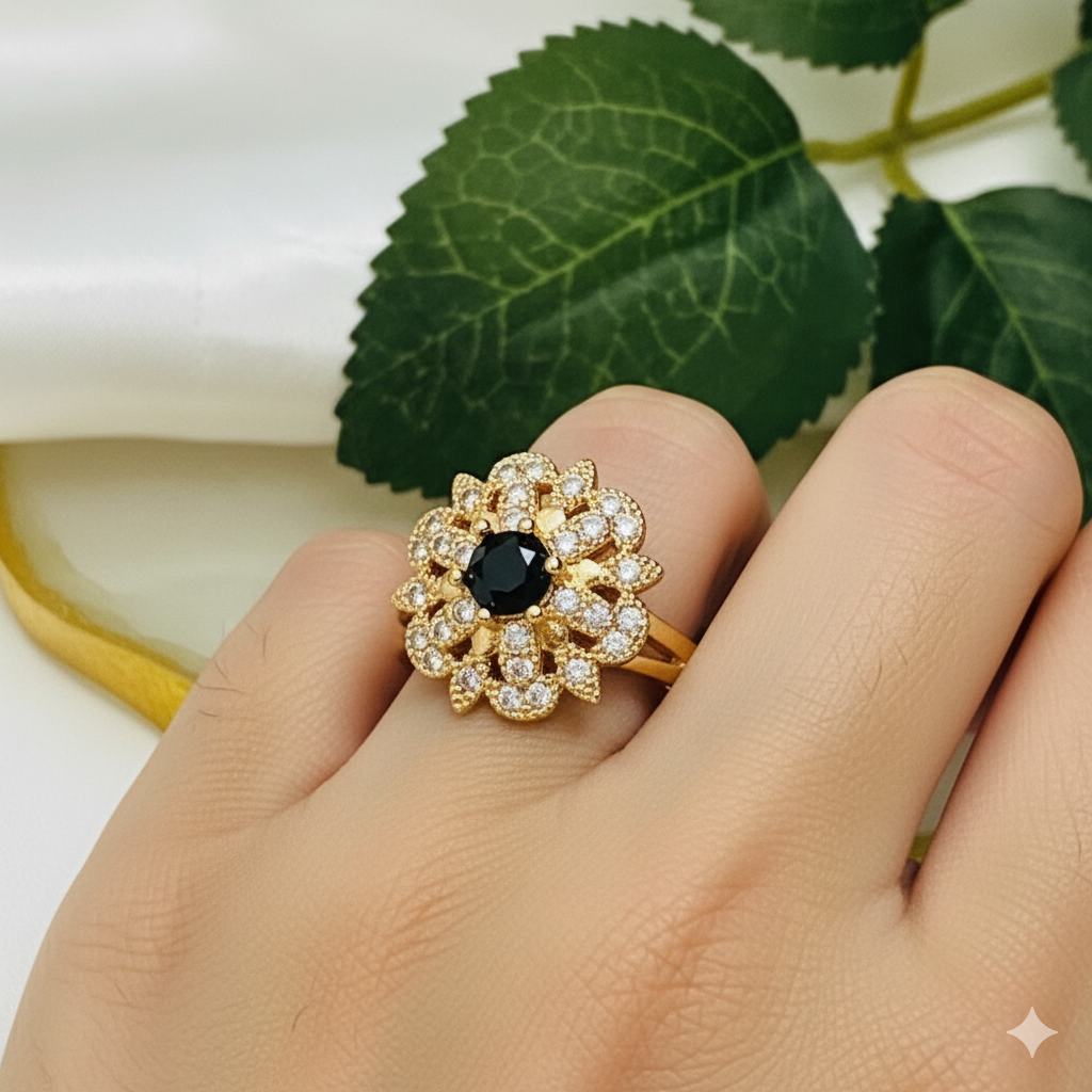 Zinnia Glow ~ Black