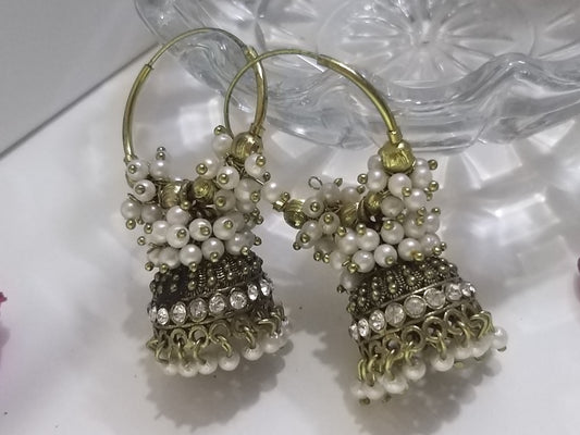 Pearl Luxe Jhumkas