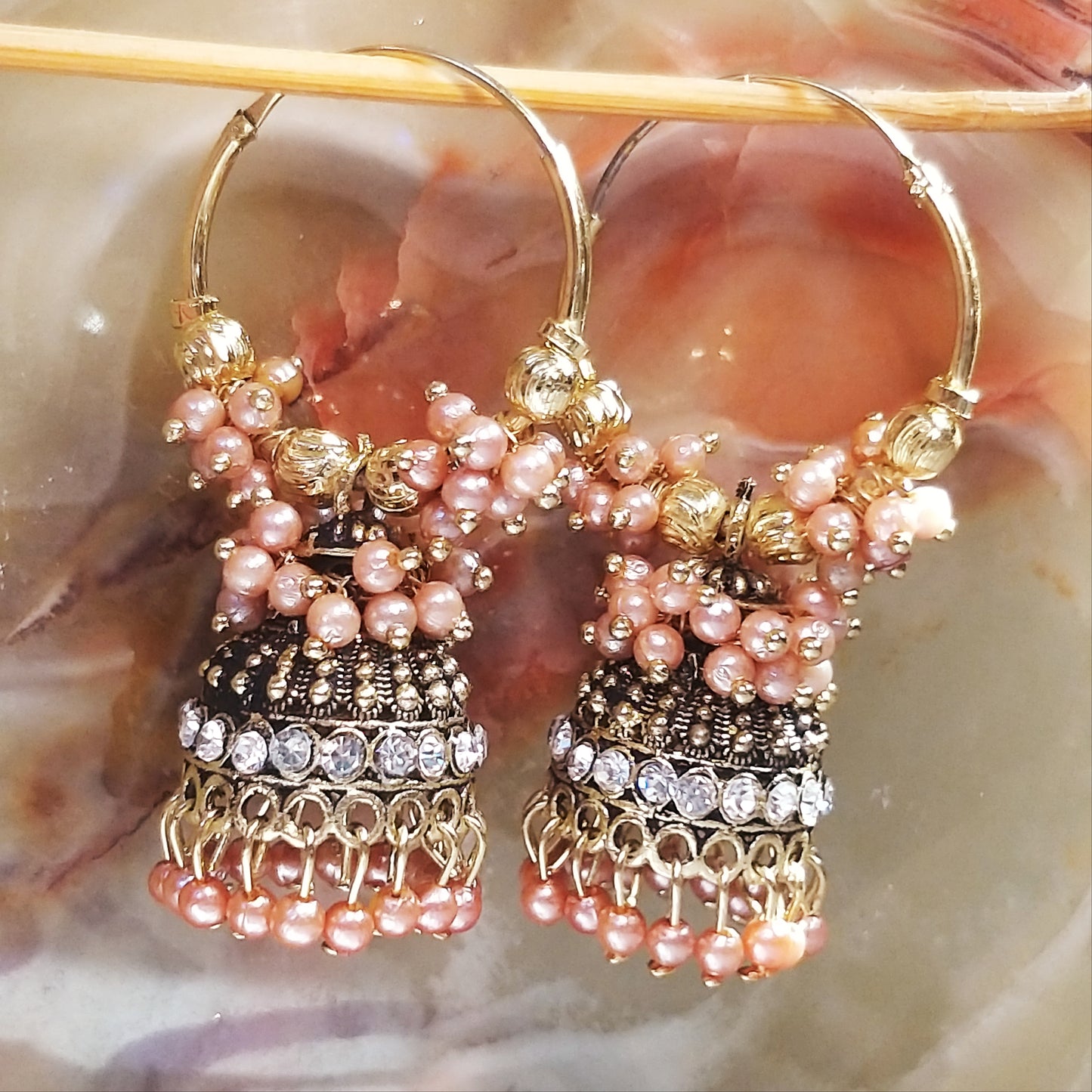 Pearl Luxe Jhumkas