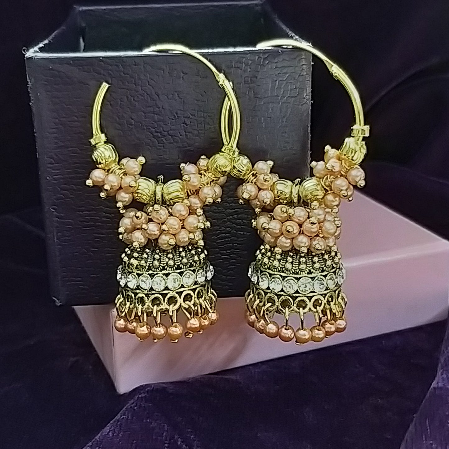 Pearl Luxe Jhumkas