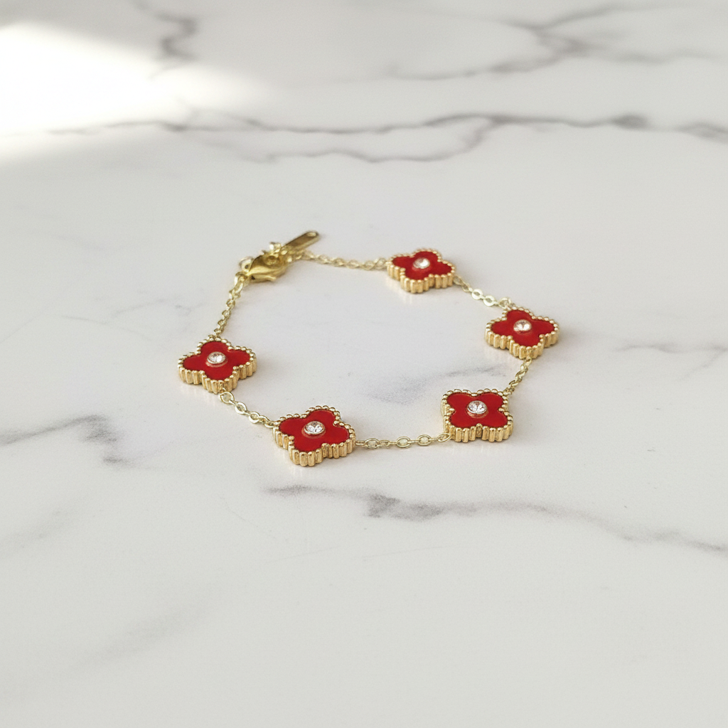 Floral Quad ~Red