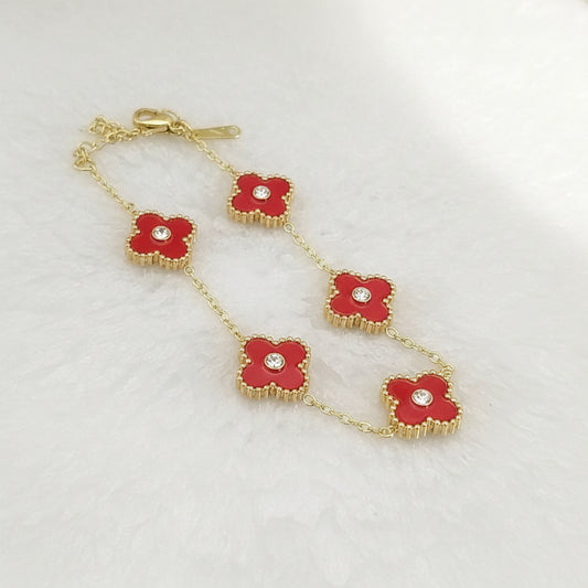 Floral Quad ~Red
