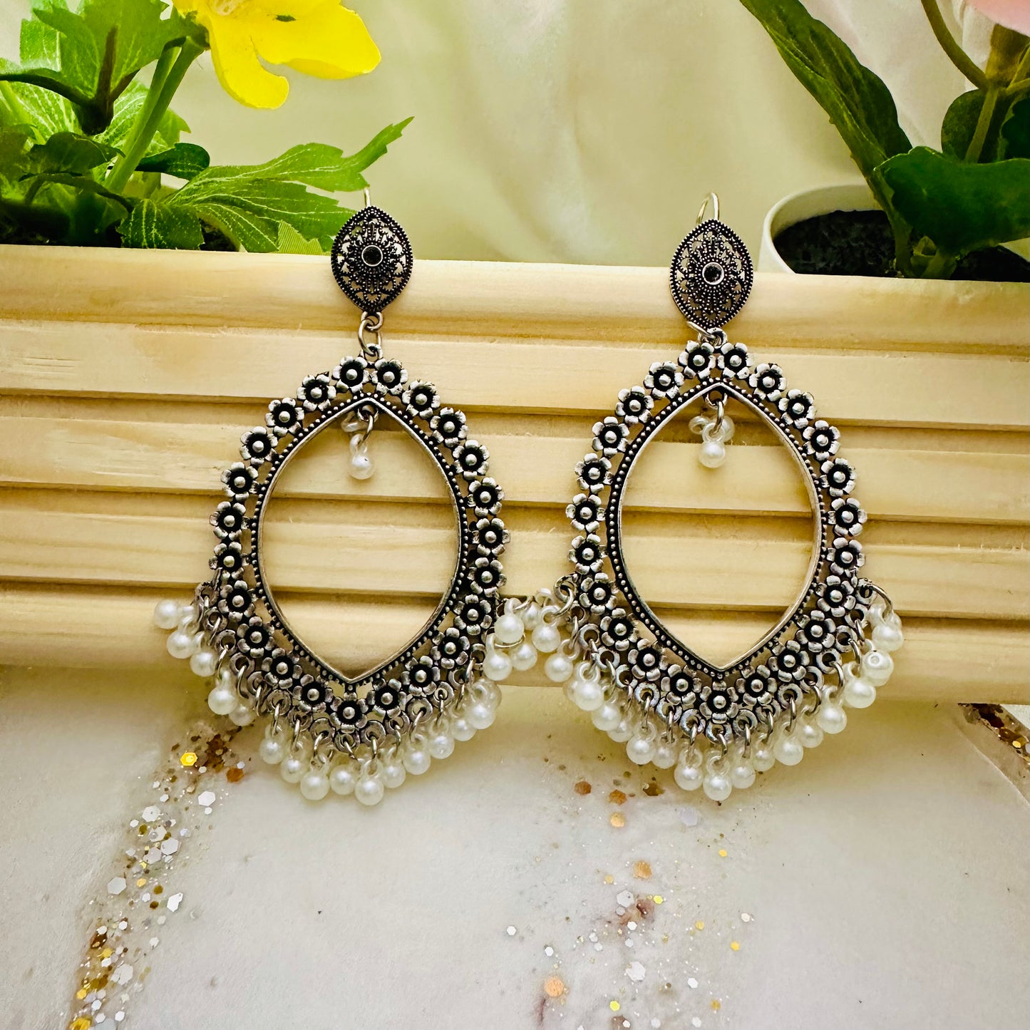 Silver Bali Drops